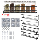 Wall Mounted Spice Rack – Kitchen Storage Organizer (2PCS Set)