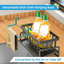 Kitchen Sink Drain Rack – Sponge & Soap Organizer with Drain System