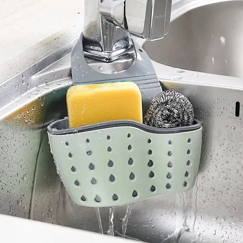 Adjustable Kitchen Sink Organizer – Space Saving Drain Rack for Faucet Storage