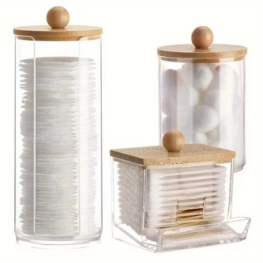 Bathroom Organizer Set – Clear Storage Container for Makeup & Essentials